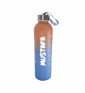 Kişiye Özel Renkli 750 ml Motivasyon Cam Su Matarası HK2708 - 6