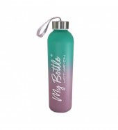 Renkli 750 ml Motivasyon Cam Su Matarası HK2707 - 4