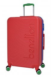 United Colors Of Benetton Lüx Abs Orta Boy Valiz Kırmızı BNT500 thumbnail 1