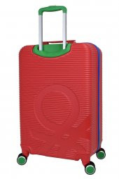 United Colors Of Benetton Lüx Abs Orta Boy Valiz Kırmızı BNT500 thumbnail 4