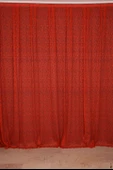 ÖRÜMCEK TÜL MODEL KIRMIZI RENK TEK KANAT Hazır dikilmiş Pileli Fon Perde 300*260 cm thumbnail 2