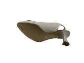 Zerhan 440 Kadın Ten Tokalı Burnu Kapalı Arkası Açık Kadeh Topuk Ayakkabı thumbnail 4