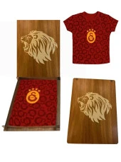 Galatasaray Lisanslı Bebek Forma - Kırmızı Armalı - Ahşap Kutu Hediyeli - 1