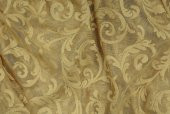 SULTAN 2 MODEL GOLD RENK TEK KANAT Hazır dikilmiş Pileli Fon Perde 300*260 cm - 8