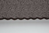 ÇİZGİLİ MODEL ACI KAHVE RENK TEK KANAT Pileli Fon Perde 75*260 cm - 2