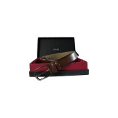 Fossil Düz Dikiş Hakiki Deri Kahve 3,5 cm Erkek Kemeri-110cm - 1