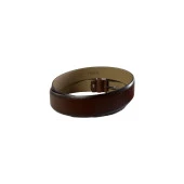 Fossil Düz Dikiş Hakiki Deri Kahve 3,5 cm Erkek Kemeri-110cm - 3