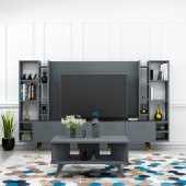 MOBİLYA GEZEGENİ GALİPOL ORTA SEHPA 80 CM ANTRASİT RENK thumbnail 2