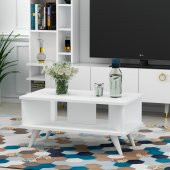 MOBİLYA GEZEGENİ GALİPOL ORTA SEHPA 80 CM PARLAK BEYAZ thumbnail 2