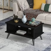 MOBİLYA GEZEGENİ Galipol Orta Sehpa 80 Cm  Siyah Renk - 2
