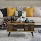 MOBİLYA GEZEGENİ Galipol Orta Sehpa 80 Cm Çırağan - Altın Renk thumbnail 2