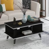 MOBİLYA GEZEGENİ Galipol Orta Sehpa 80 Cm Siyah - Gümüş - 2