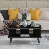 MOBİLYA GEZEGENİ Galipol Orta Sehpa 80 Cm Siyah - Gümüş - 3