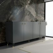 MOBİLYA GEZEGENİ AKASYA KONSOL K10 KOYU GRİ 160 CM - 1