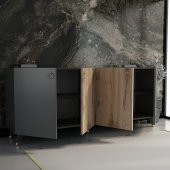 MOBİLYA GEZEGENİ AKASYA KONSOL K10 ANTRASİT ÇIRAĞAN 160 CM - 2