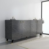 MOBİLYA GEZEGENİ Akasya Konsol K10 Bendır Mermer Renk 160 cm - 1