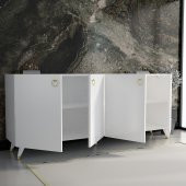 MOBİLYA GEZEGENİ AKASYA KONSOL K10  BEYAZ 160 CM - 2