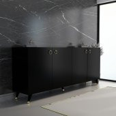 MOBİLYA GEZEGENİ Siyah Akasya Konsol K10 160 cm - 1