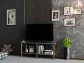 MOBİLYA GEZEGENİ OLES  TV ÜNİTESİ 90  CM ANTRASİT-AHŞAP thumbnail 2