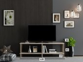 MOBİLYA GEZEGENİ OLES TV ÜNİTESİ 120  CM SONOMO-AHŞAP thumbnail 3