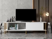 MOBİLYA GEZEGENİ PARİSE TV ÜNİTESİ BEYAZ-AHŞAP (150 cm) - 1