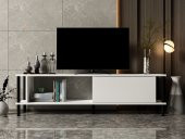 MOBİLYA GEZEGENİ PARİSE TV ÜNİTESİ BEYAZ-SİYAH (150 cm) thumbnail 1