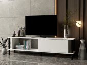 MOBİLYA GEZEGENİ PARİSE TV ÜNİTESİ BEYAZ-SİYAH (150 cm) thumbnail 2