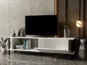 MOBİLYA GEZEGENİ PARİSE TV ÜNİTESİ BEYAZ-SİYAH (150 cm) thumbnail 3