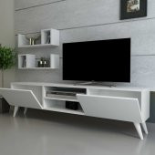 MOBİLYA GEZEGENİ NATURE TV ÜNİTESİ 160 CM PARLAK BEYAZ thumbnail 1