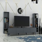 MOBİLYA GEZEGENİ LARGE TV ÜNİTESİ ANTRASİT X2031 - 223 CM - 2