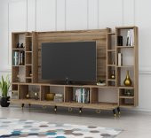 MOBİLYA GEZEGENİ X2125 PASTEL TV ÜNİTESİ ÇIRAĞAN RENK 220 CM thumbnail 3