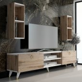MOBİLYA GEZEGENİ X2136 GOLD TV ÜNİTESİ BEYAZ - ÇIRAĞAN - 1
