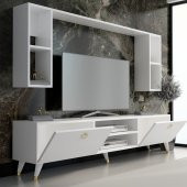 MOBİLYA GEZEGENİ STİLL GOLD TV ÜNİTESİ 180 CM BEYAZ X2137 thumbnail 2