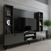 MOBİLYA GEZEGENİ İYEM TV ÜNİTESİ ANTRASİT RENK 180 CM thumbnail 1