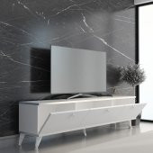 MOBİLYA GEZEGENİ ELİTE GOLD TV ÜNİTESİ BEYAZ - GÜMÜŞ 150 CM - 2