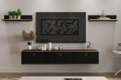 MOBİLYA GEZEGENİ BELLA TV ÜNİTESİ 150 CM SİYAH-ALTIN - 1