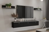 MOBİLYA GEZEGENİ BELLA TV ÜNİTESİ 150 CM SİYAH-GÜMÜŞ thumbnail 2