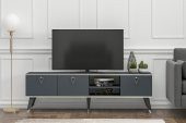MOBİLYA GEZEGENİ LUNA TV ÜNİTESİ 160 CM ANTRASİT-GÜMÜŞ - 1