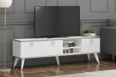 MOBİLYA GEZEGENİ LUNA TV ÜNİTESİ 160 CM BEYAZ-GÜMÜŞ thumbnail 2