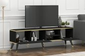 MOBİLYA GEZEGENİ LUNA TV ÜNİTESİ 160 CM SİYAH-ALTIN - 2
