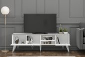 MOBİLYA GEZEGENİ LUNA TV ÜNİTESİ 160 CM BEYAZ-GÜMÜŞ thumbnail 3