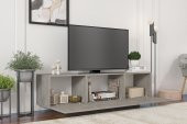 MOBİLYA GEZEGENİ ELANOR TV ÜNİTESİ 160 CM RETRO GÜMÜŞ thumbnail 3