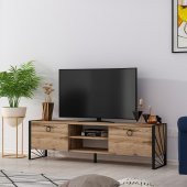 MOBİLYA GEZEGENİ THALİA TV ÜNİTESİ DEMİR AYAK ÇIRAĞAN 150 CM thumbnail 3