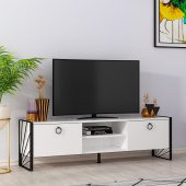 MOBİLYA GEZEGENİ THALİA TV ÜNİTESİ DEMİR AYAK 150 CM BEYAZ - 2