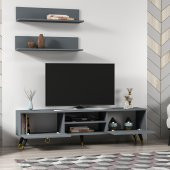 MOBİLYA GEZEGENİ LOVE GOLD TV ÜNİTESİ ANTRASİT 180 CM - 3