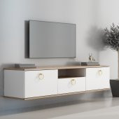 MOBİLYA GEZEGENİ WALL TV ÜNİTESİ 150 CM ÇIRAĞAN - BEYAZ - 1
