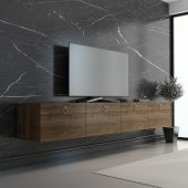 MOBİLYA GEZEGENİ HAMPER TV ÜNİTESİ CEVİZ GOLD 180 CM - 1