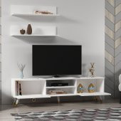 MOBİLYA GEZEGENİ LOVE GOLD TV ÜNİTESİ BEYAZ 180 CM - 3