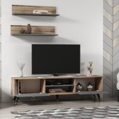 MOBİLYA GEZEGENİ LOVE GOLD TV ÜNİTESİ / ÇIRAĞAN - ANTRASİT 180 CM - 3