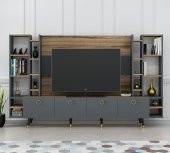 MOBİLYA GEZEGENİ PASTEL X2125 ÇIRAĞAN - ANTRASİT 220 CM thumbnail 1